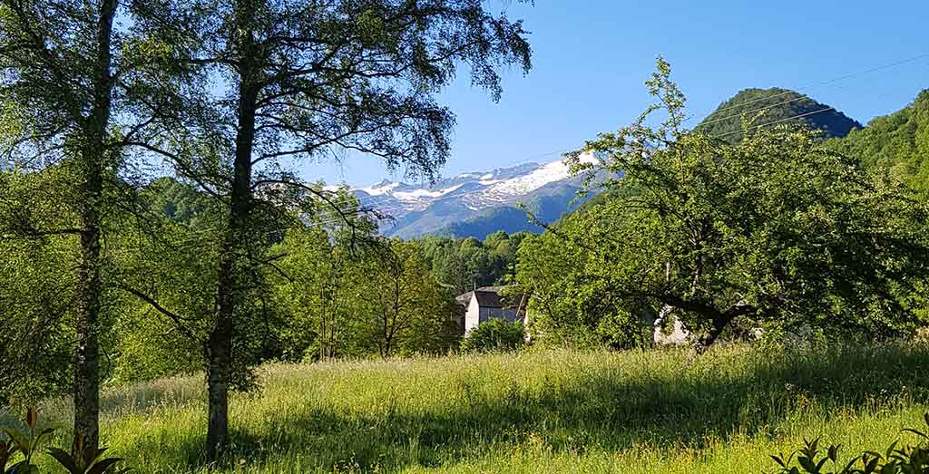 paysage vallée Ustou en Ariège